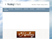 Tablet Screenshot of healingisyours.com